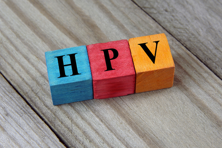 Buchstabenwürfel zu HPV gelegt