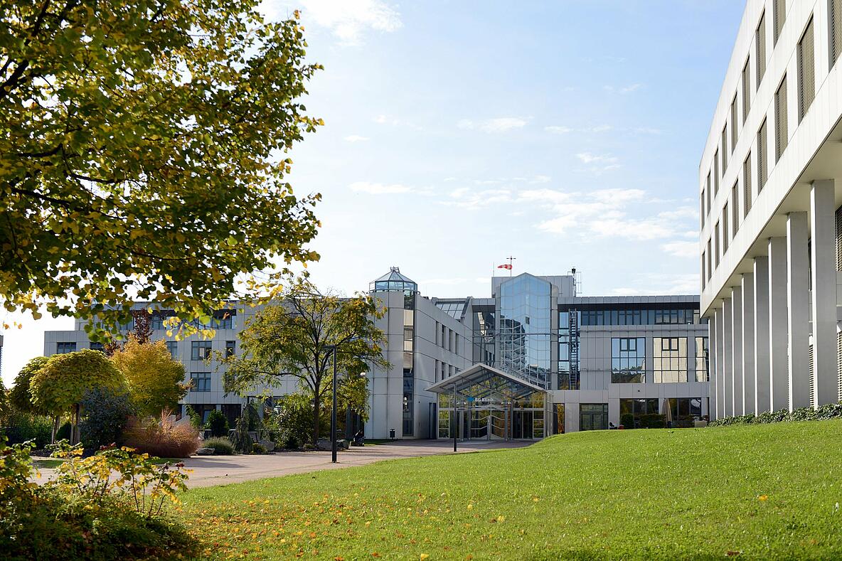 Blick auf die BG Klinik Tübingen