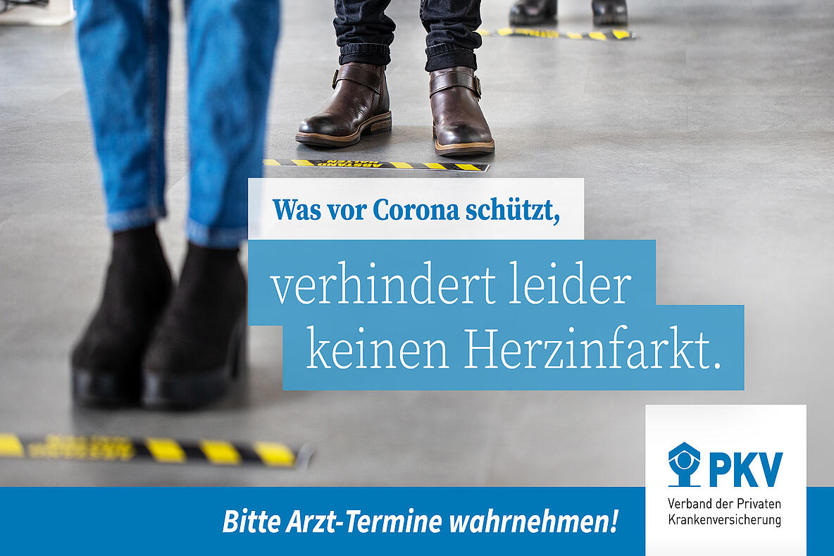 Abstand halten verhindert keinen Herzinfarkt
